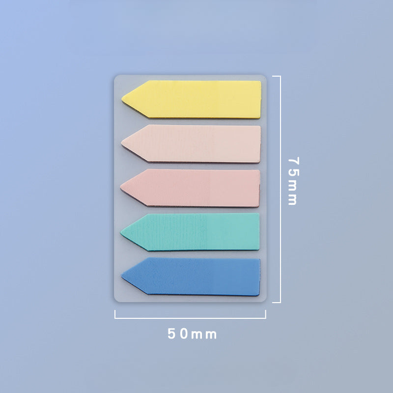 PET Fluorescent Plastic Bookmark Sticky Notes