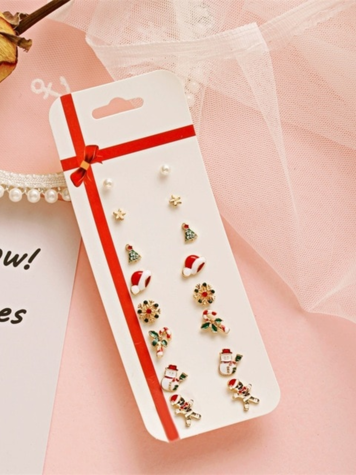Christmas Cheer Earrings 8pc Set