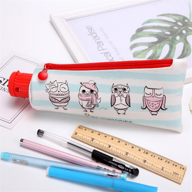 PU Toothpaste Shaped Pen Bags with Pencil Sharpeners