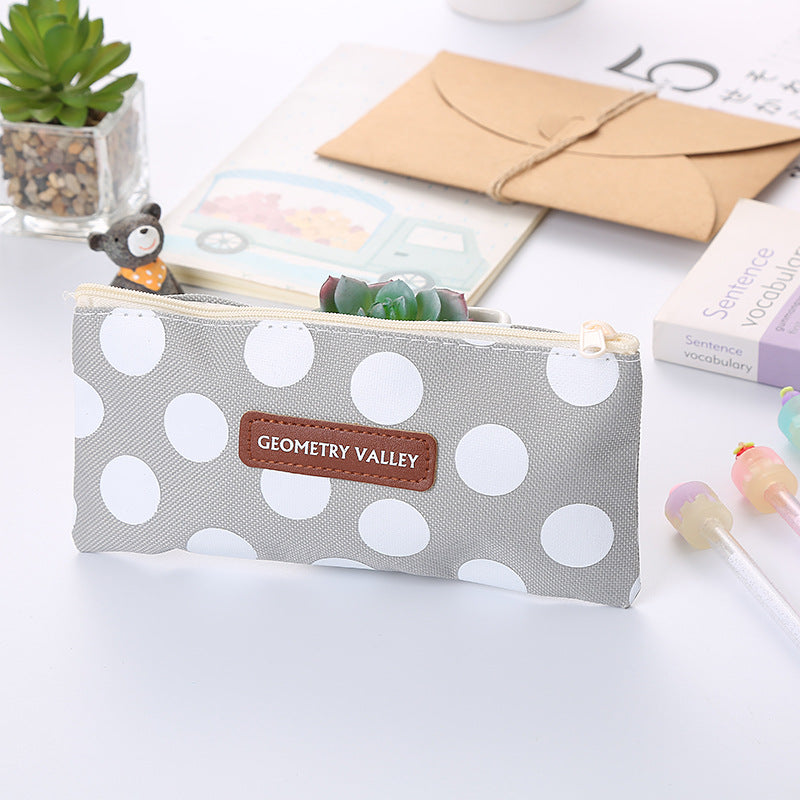 Oxford Square Pencil Case Cute Stationery Storage Bag