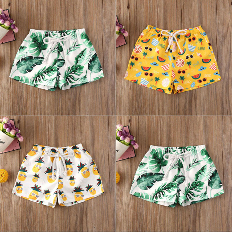 Toddler Kids Baby Boy Polyester Pants Beach Shorts