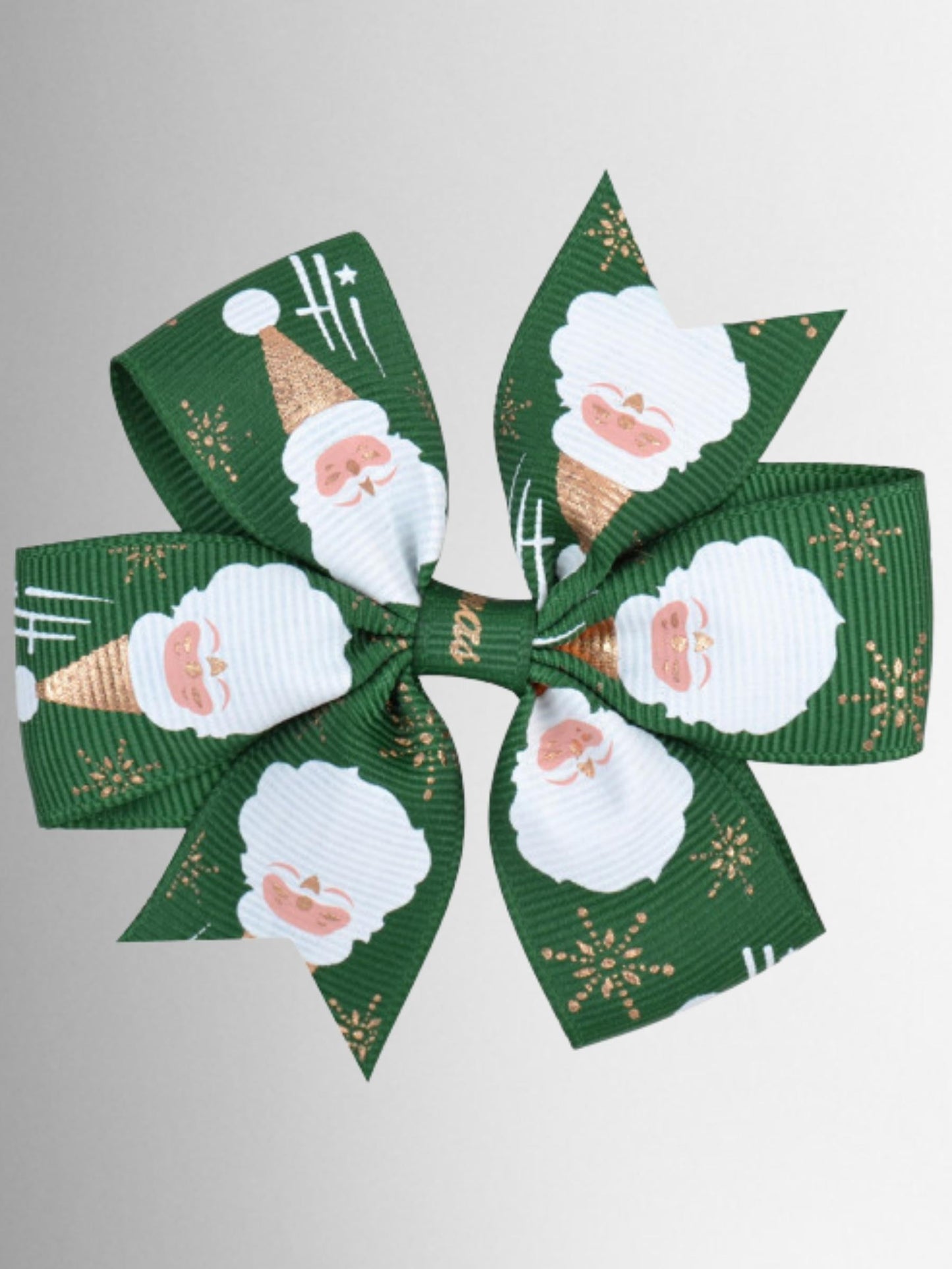 Girls Christmas Santa Hair Bow Clip