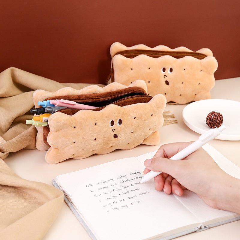 Sandwich Biscuit Plush Pencil Bag