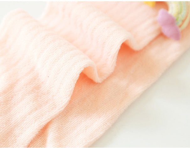 Baby Kid Girls Boys Solid Color Rainbow Accessories Socks