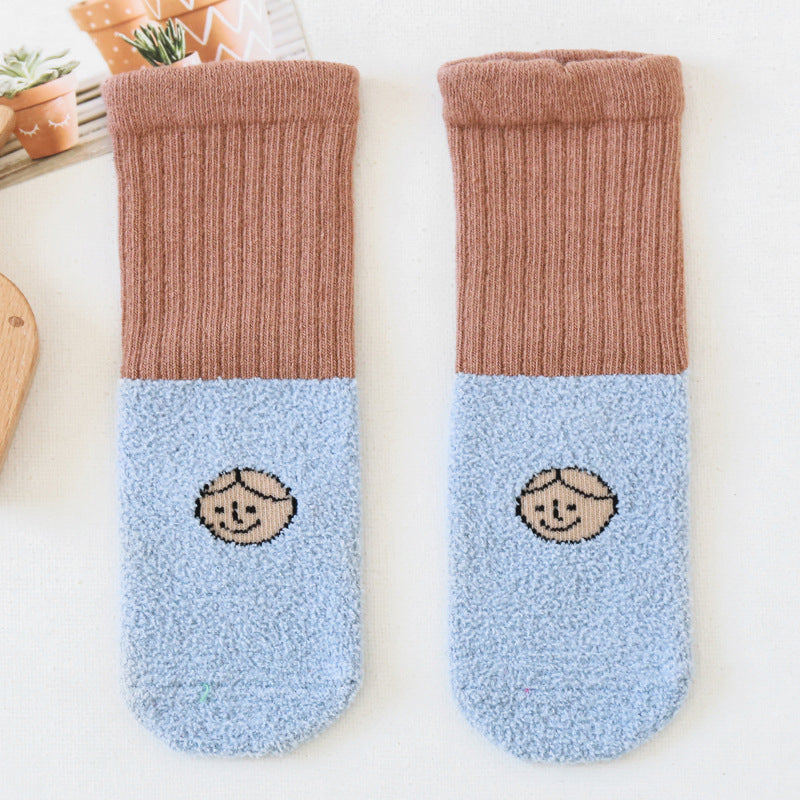 Unisex Color-blocking Cartoon Accessories Socks