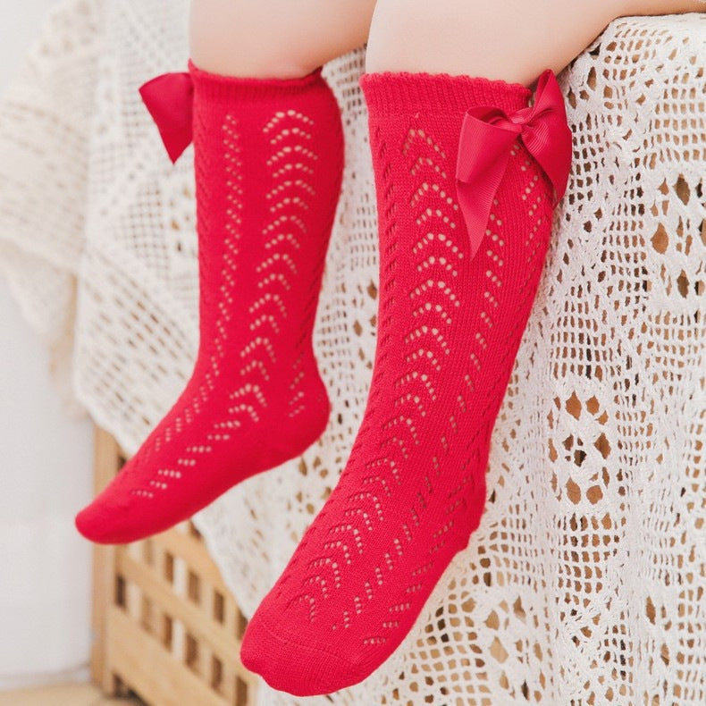 Baby Kid Girls Bow Accessories Socks