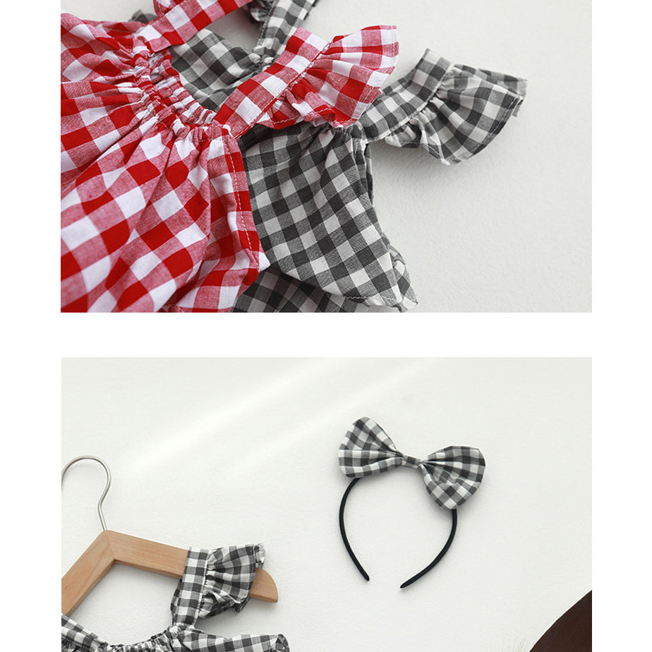 Baby Girls Fruit Checked And Accessories Headwear