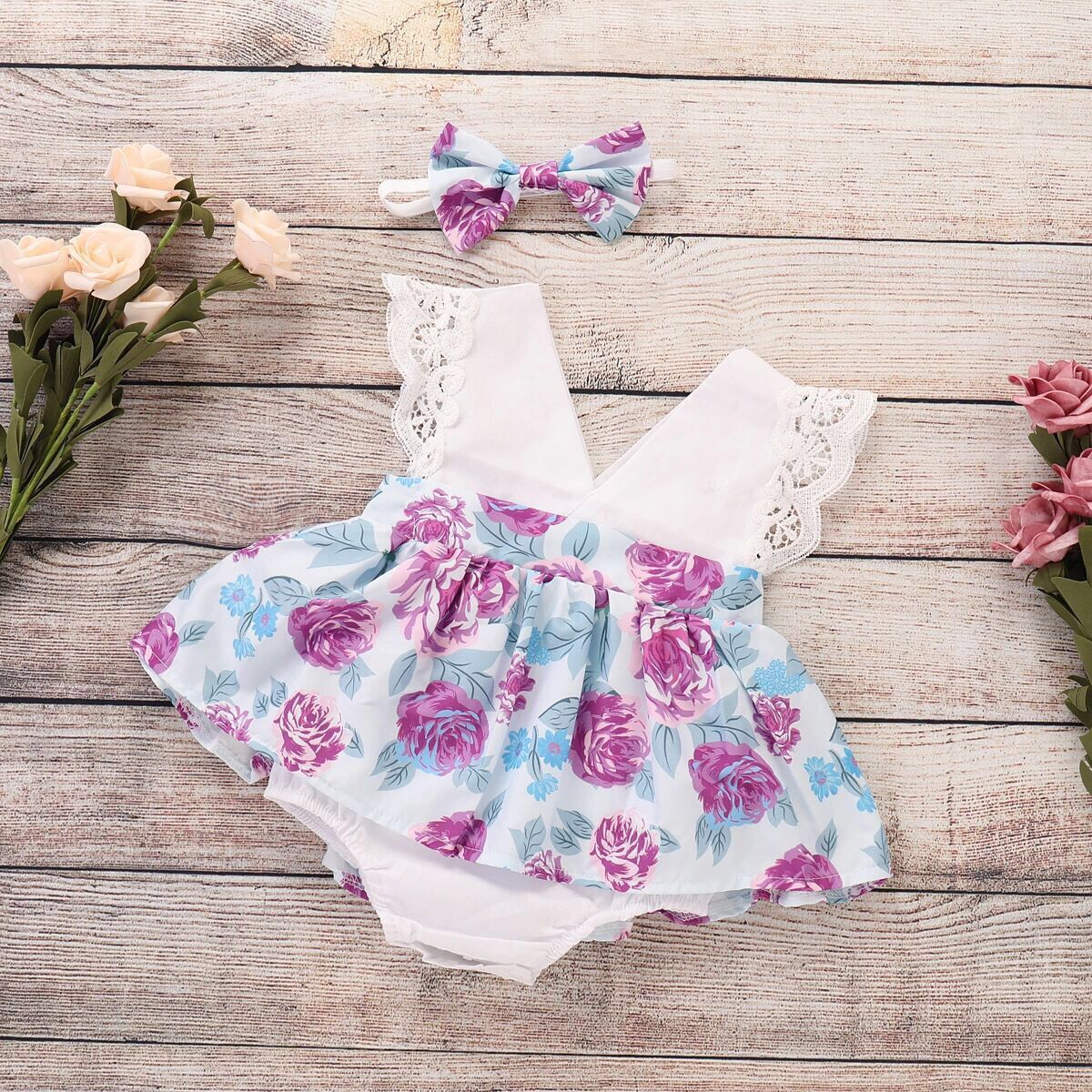 Baby Girls Flower And Bow Accessories Headwear