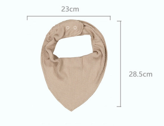Unisex Solid Color Muslin & Ribbed Baby Bibs Wholesale