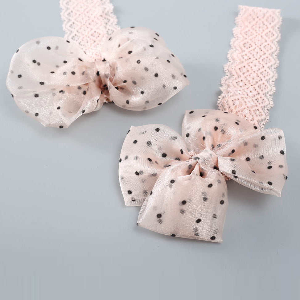 Baby Girls Polka dots Bow Accessories Headwear