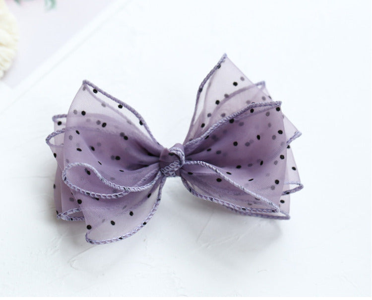 Girls Polka dots Bow Accessories Headwear Wholesale 220620199