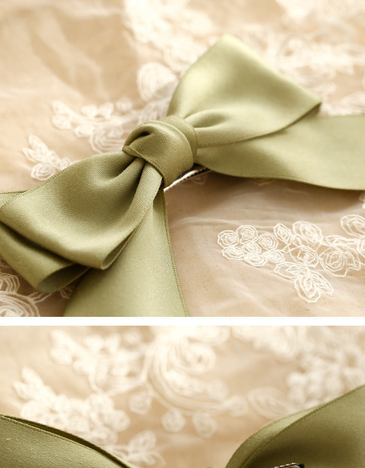 Girls Solid Color Bow Accessories Headwear