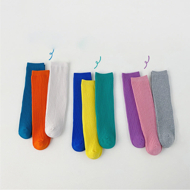 Kid Big Kid Unisex Solid Color Accessories Socks