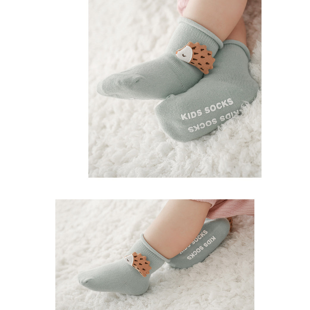 Baby Kid Unisex Letters Dinosaur Cartoon Socks