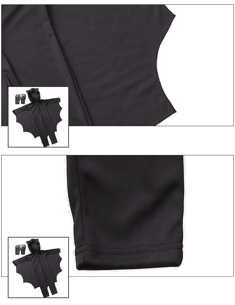Girls Solid Color Cartoon Halloween Jumpsuits