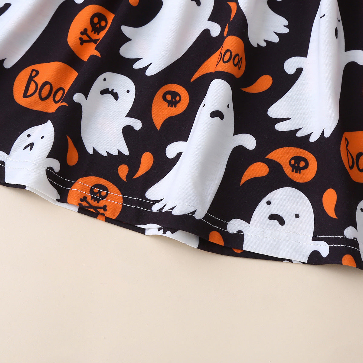 Baby Kid Girls Striped Color-blocking Halloween Dresses