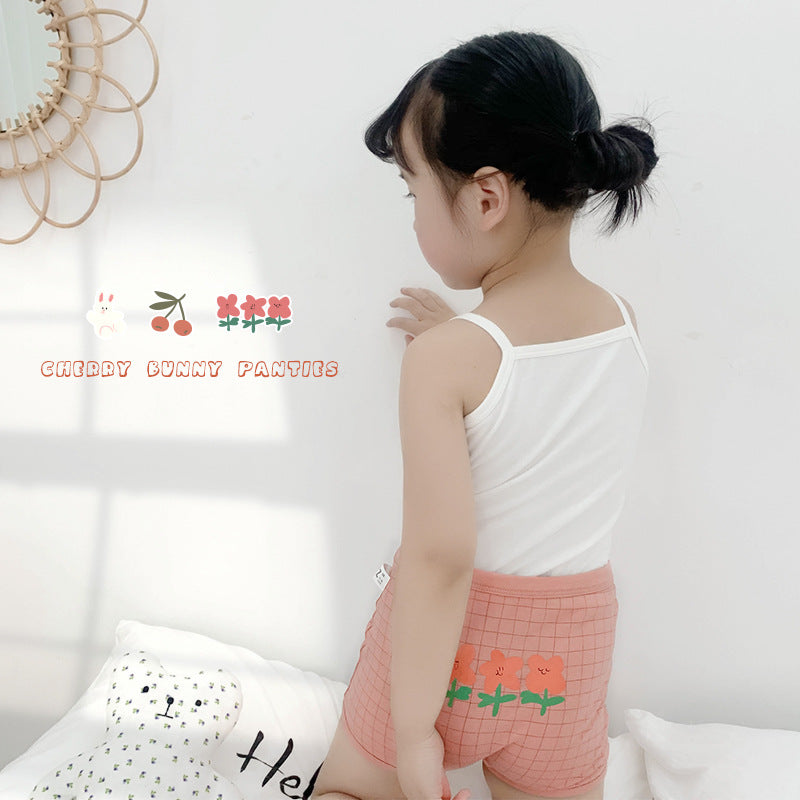 Girls Flower Fruit Cartoon Print Underwears Wholesale