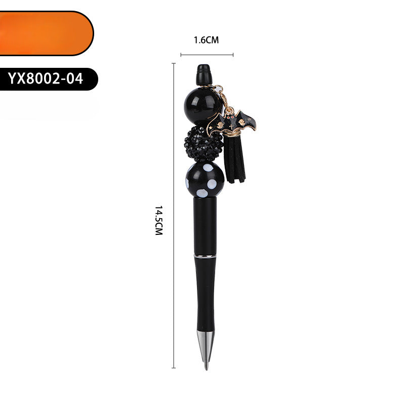 Halloween Tassel Handmade Metal Bead Pen Ballpoint Pen