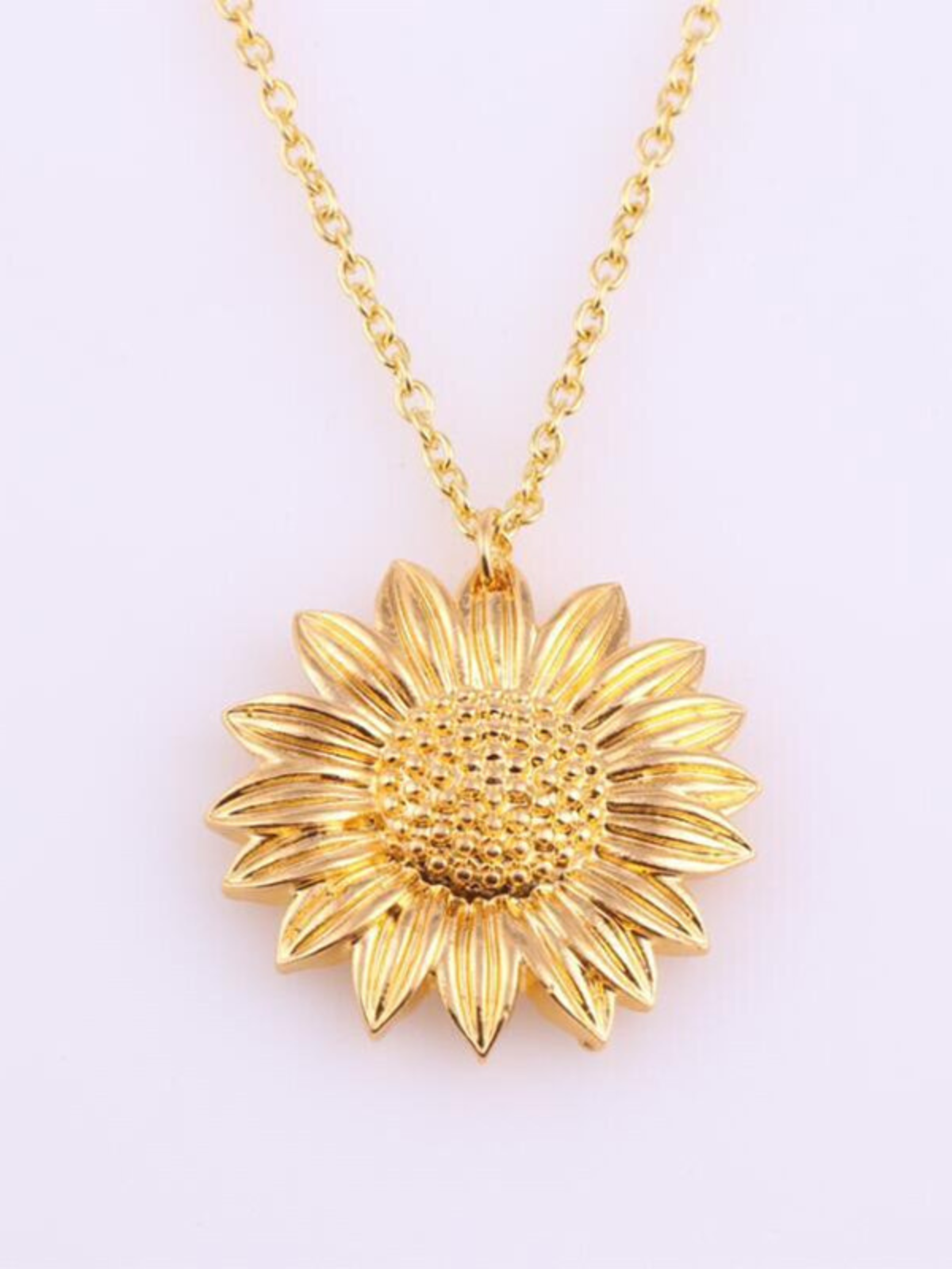 In Full Bloom Sunflower Pendant Necklace