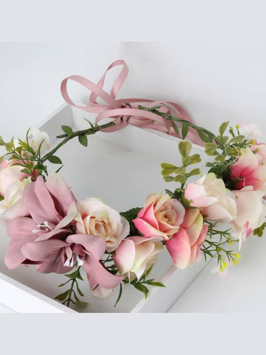Girls Midsummer Nights Flower Halo