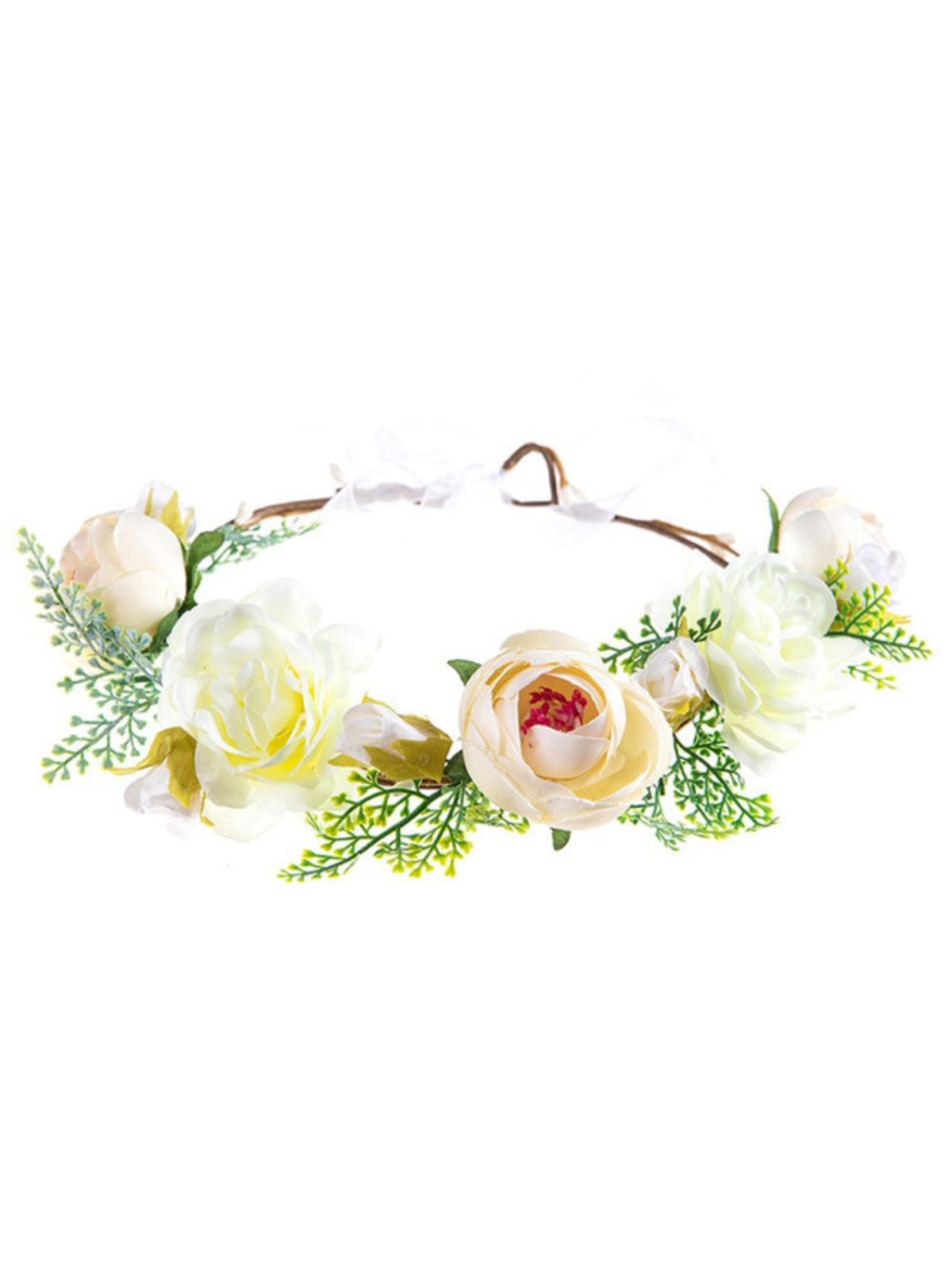 Freshly Picked White Flower Crown Headband