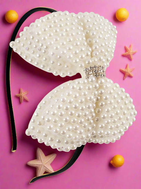 Precious Pearl Bow Headband