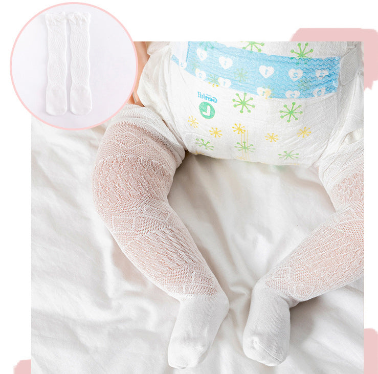 Baby Kid Girls Solid Color Accessories Socks