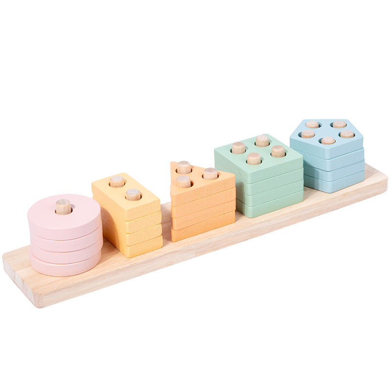 Montessori Geometric Shape Wooden Toy Set for Children