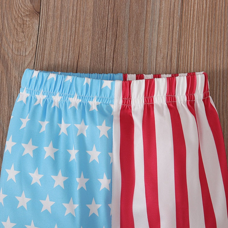Independence Day Camisole Flare Trousers Two Piece
