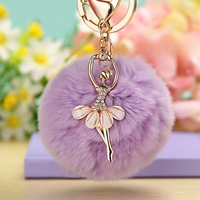 Water Diamond Barre Dance Rex Rabbit Hair Ball