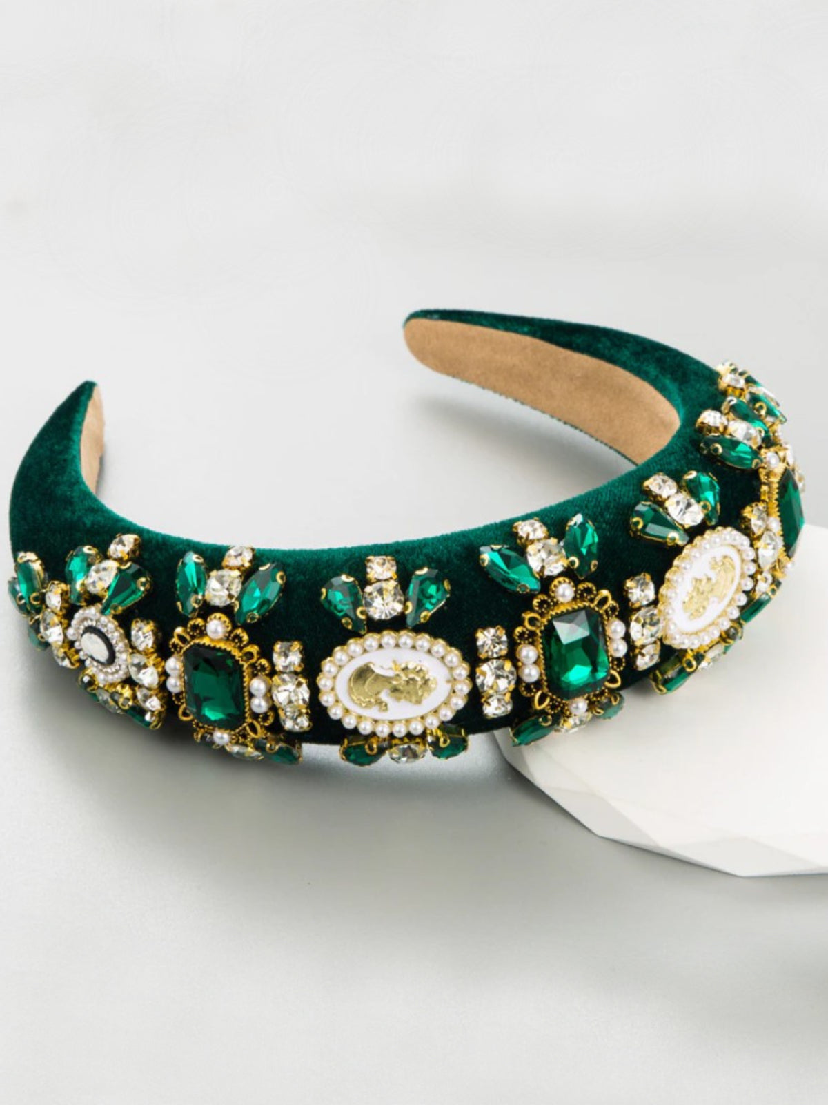 Ready To Dazzle Embellished Velvet Headband