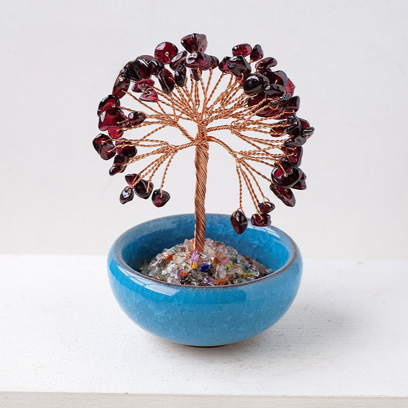 Natural Crystal Tree Ornaments