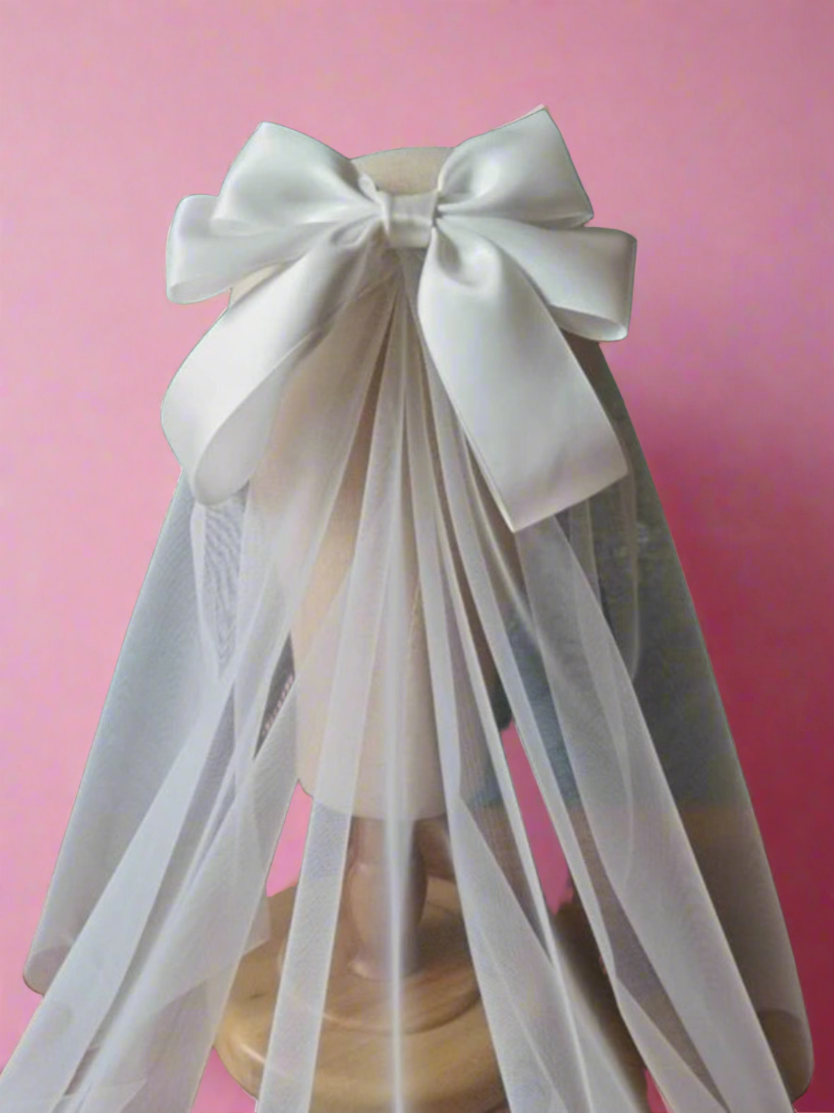 My Little Fair Lady Ribbon Veil Hair Clip