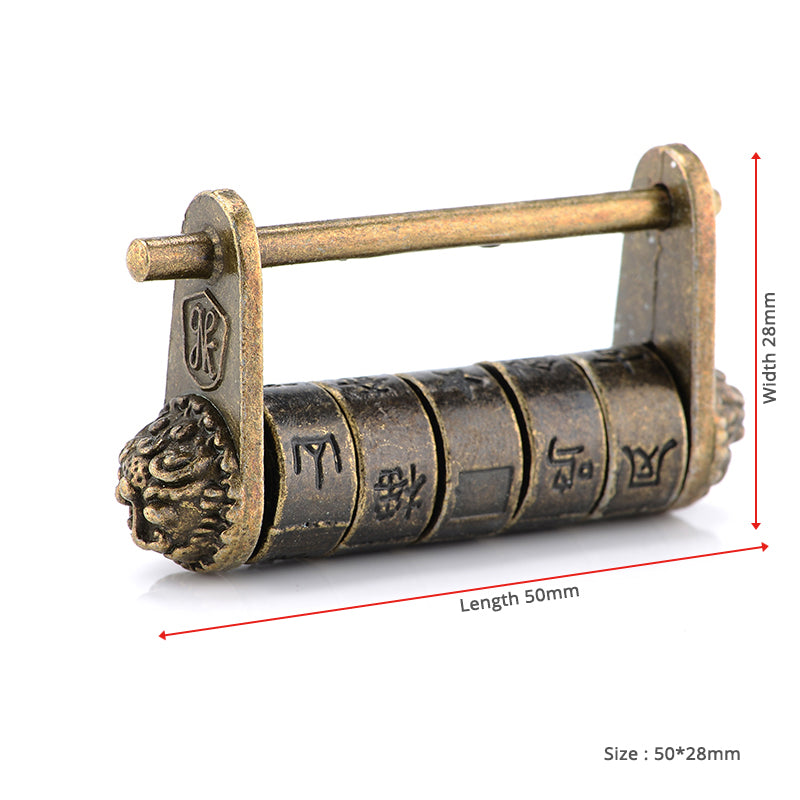 Chinese Vintage Bronze Keyed Padlock