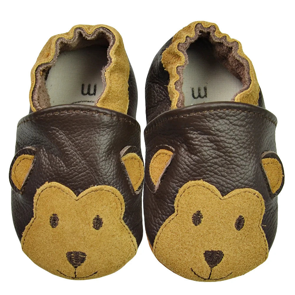 Genuine Leather Soft Sole Baby Shoes: Newborn Moccasins Slippers