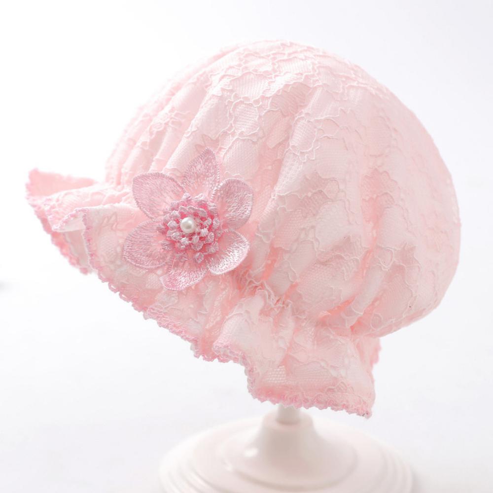 Infant Thin Lace Fisherman Hat Little Princess Floral Hat