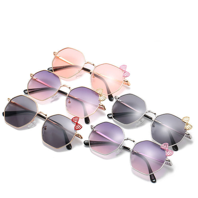 Girls Boys Bow Metal Accessories Glasses Wholesale