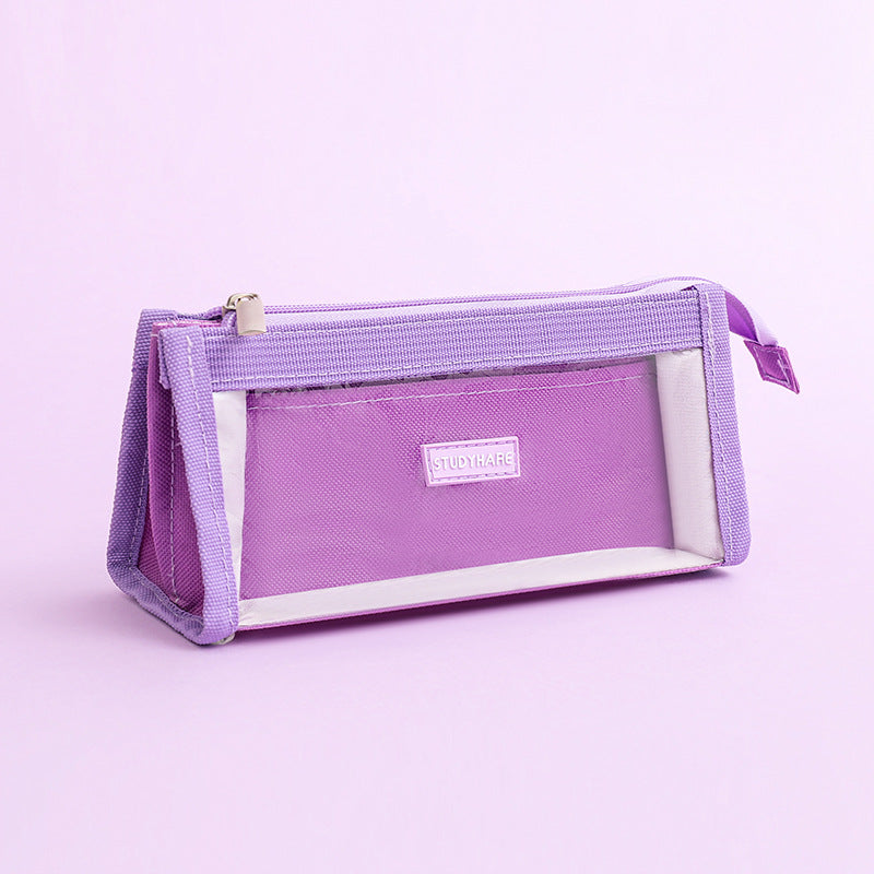Oxford Cloth Double Layer Pencil Bag