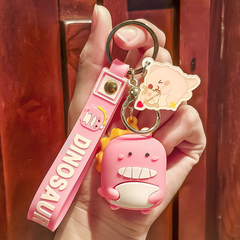Cartoon Dinosaur PVC Keychain