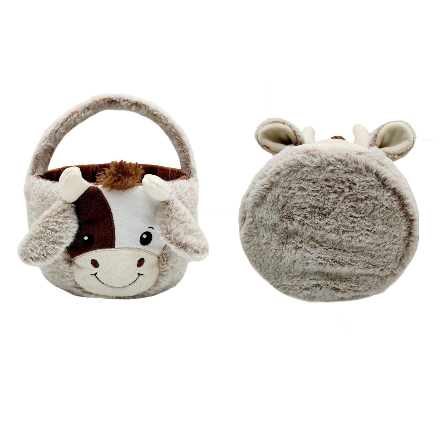 Wholesale Easter Cow Basket Plush TOY