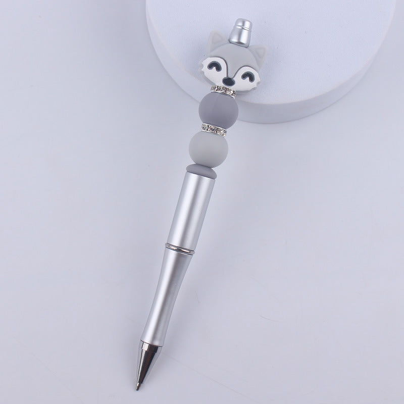 Cartoon Animal Silicone Handmade Beadable Pens