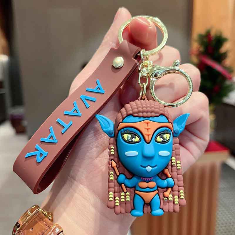Cartoon 3D Glue Doll Keychains
