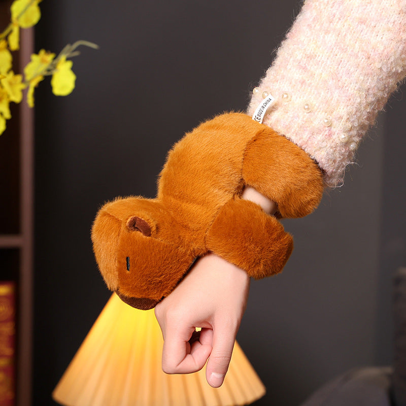 Capibala Water Porpoise Papa Ring Plush Bracelet