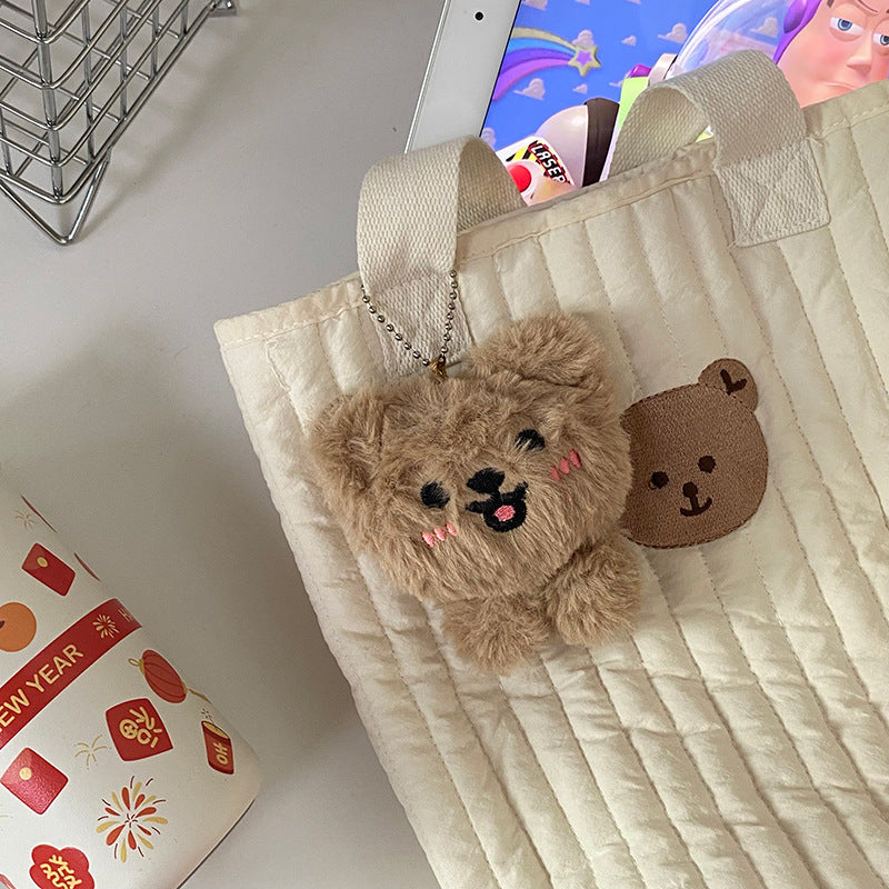Shy Plush Teddy Bear Keychain
