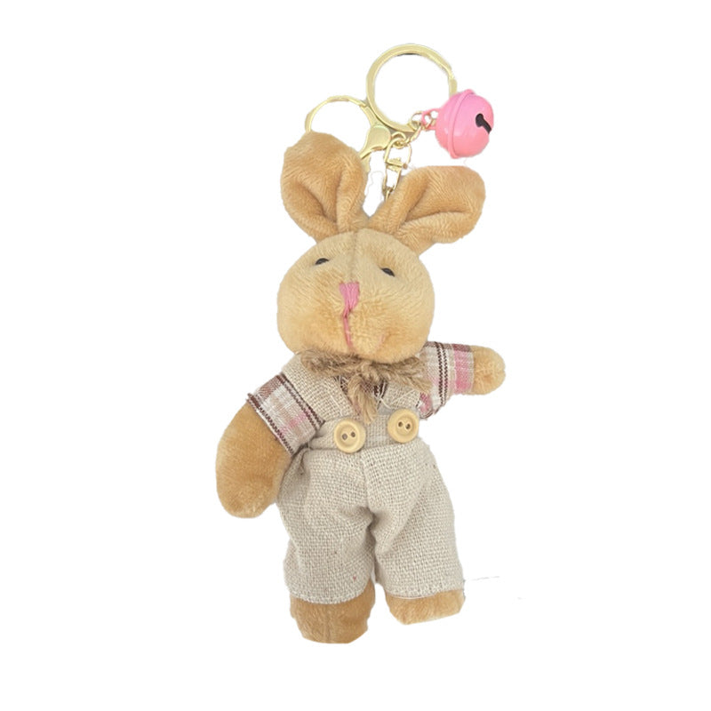 Rabbit Bear Plush Keychains
