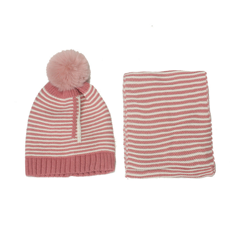 Children's Knitted Hat Scarf Set