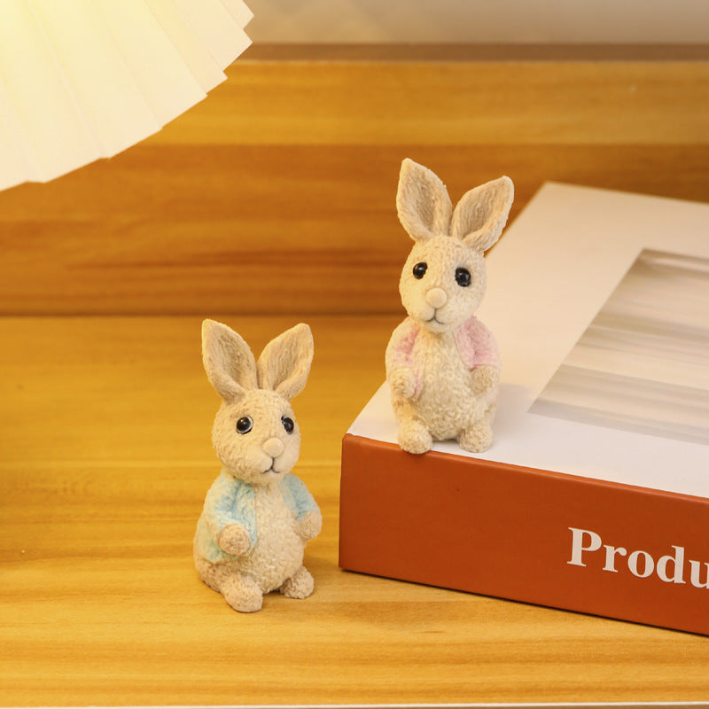 Cartoon Rabbit Resin Ornaments