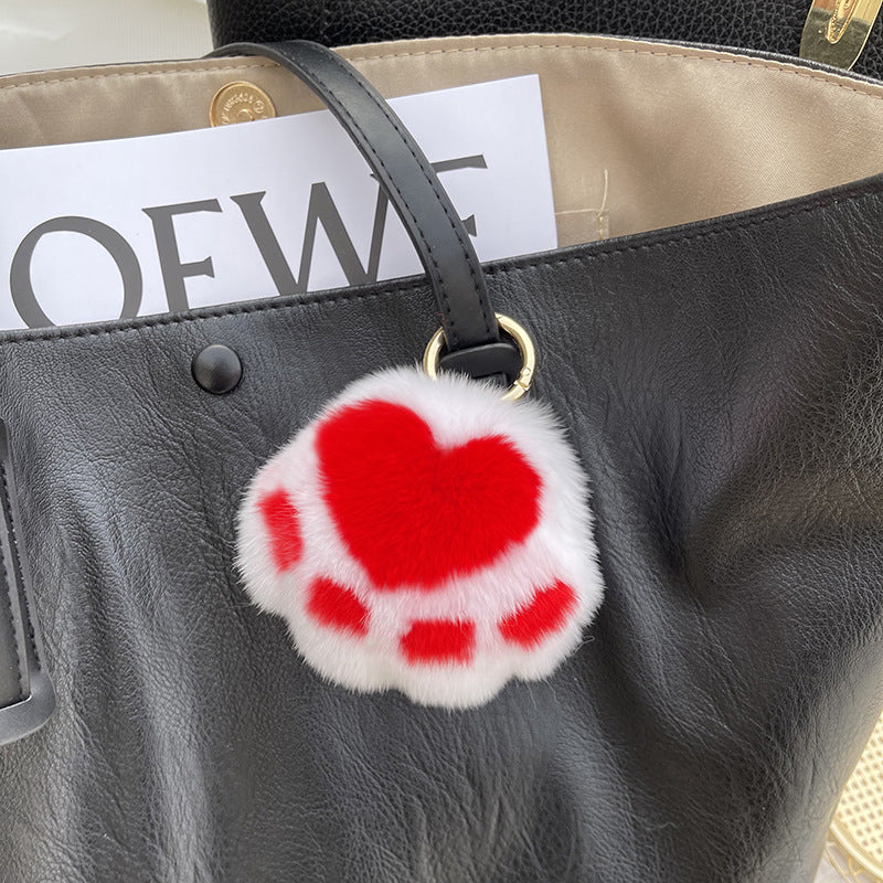 Kitten Claw Plush Keychain