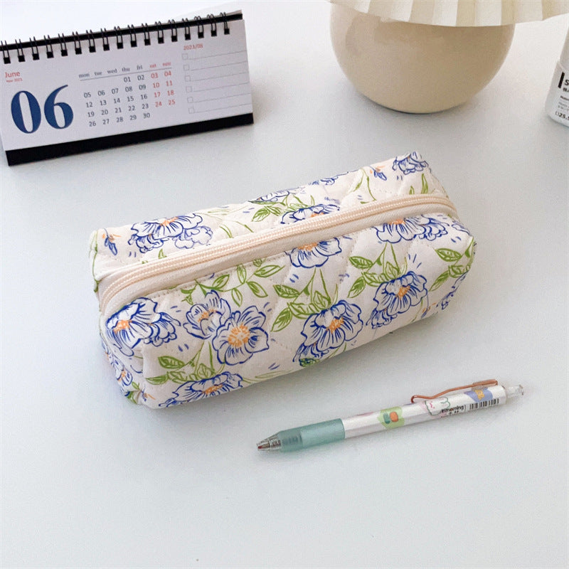 Cotton Floral Pencil Case