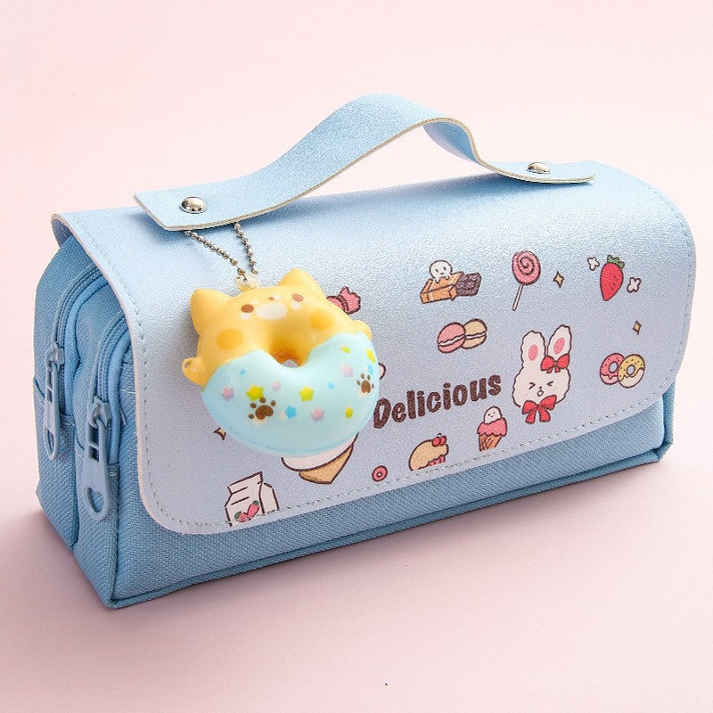 Canvas 3D Decompression Pencil Case